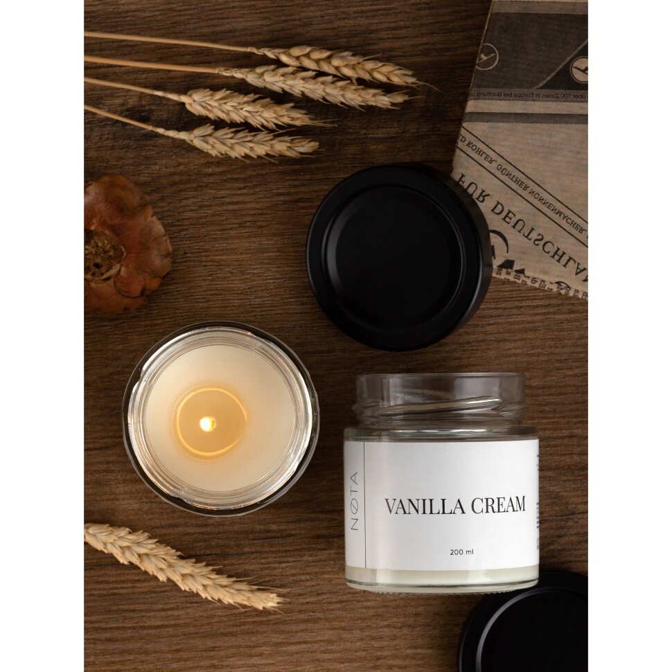Свеча ароматическая NOTA Nota Vanilla cream, 200 мл Свеча ароматическая NOTA Nota Vanilla cream, 200 мл