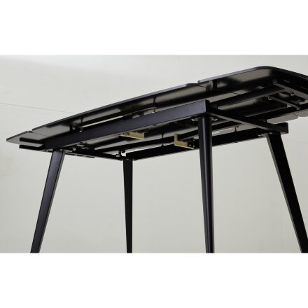 Стол ELIOT 120 MATT BLACK MARBLE SINTERED STONE/ BLACK М-City 