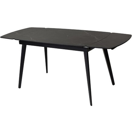 Стол ELIOT 120 MATT BLACK MARBLE SINTERED STONE/ BLACK М-City 