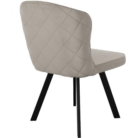 Стул DikLine 219 поворотный, B03 BEIGE, ножки черные 