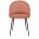Стул Stool Group Mystere Black, розовый обивка велюр ножки металлические черные 